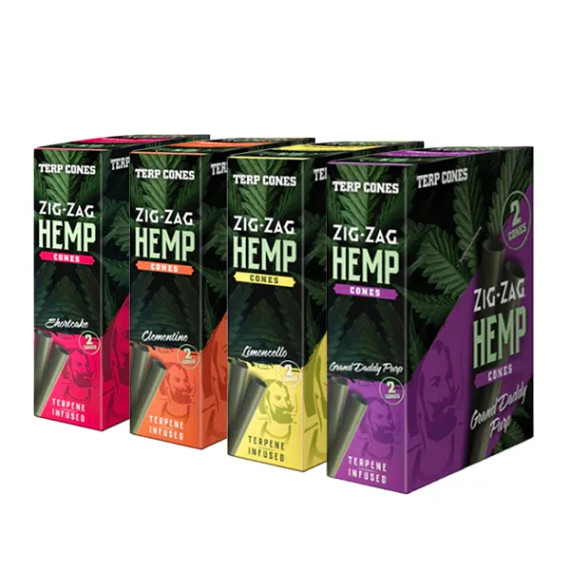 Zig Zag Hemp Cones 15/2 Ct
