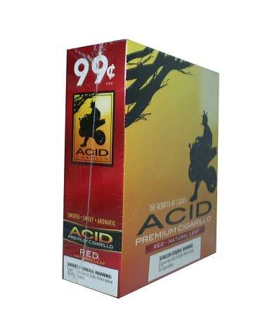 ACID Foil Cigarillos Red Natural Leaf 10/1