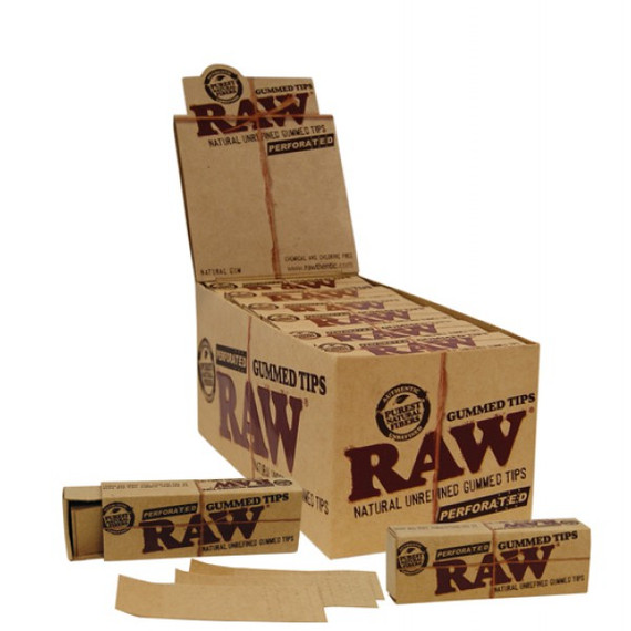 RAW Classic Gummed Tips Perforated