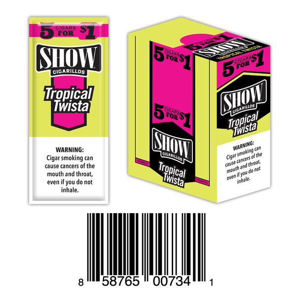 Show Foil Cigarillos 5 for $1 15 Pouches of 5