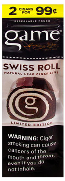 Game Cigarillos Foil Swiss Roll 30 Packs of 2