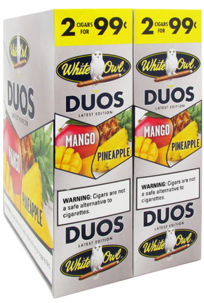White Owl Cigarillos Duos Mango Pineapple 30/2