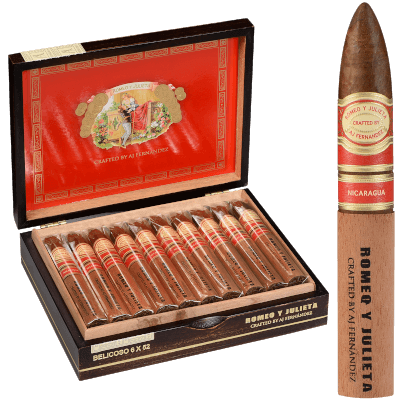 Romeo Y Julieta Crafted By Aj Fernandez Belicoso 20 Ct. Box 6.00X52