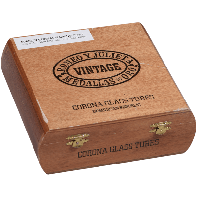Romeo Y Julieta Vintage Corona Glass Tube 12 Ct. Box 5.50X44