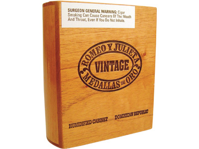 Romeo Y Julieta Vintage #2 Natural 25 Ct. Box 6.00X46