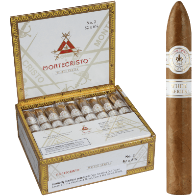 Montecristo White No. 2 Belicoso 27 Ct. Box 6.12X52