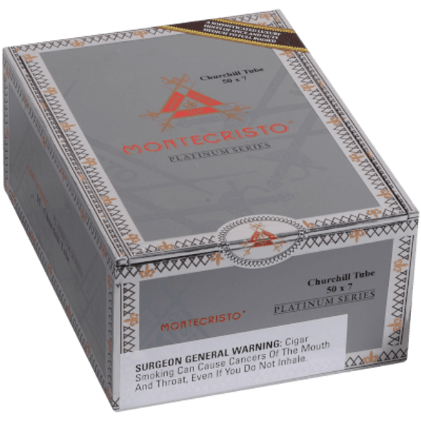 Montecristo Platinum Cigars Churchill Tube 15 Ct. Box 7.00X50