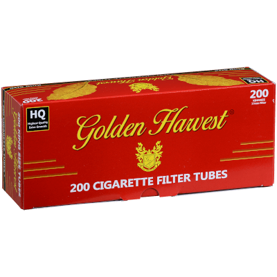 Golden Harvest Red King Size Cigarette FilterTubes 200Ct. Carton