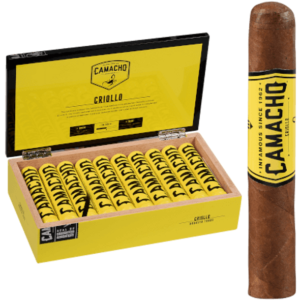 Camacho Criollo Cigar Robusto Tubo 20 Ct. Box