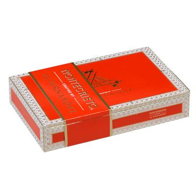 Montecristo Crafted By Aj Fernandez Cigars Robusto 10 Ct. Box, red and white packaging with the Montecristo logo and branding.