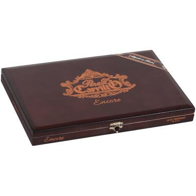 E.P Carrillo Cigars EP Carrillo Encore El Primero Cigars 10 Ct. Box, wooden cigar box featuring the brand's logo and product details.