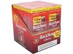 Swisher International Blackstone Tip Cigarillos Cherry, box of cherry flavored cigarillos with vibrant packaging design.