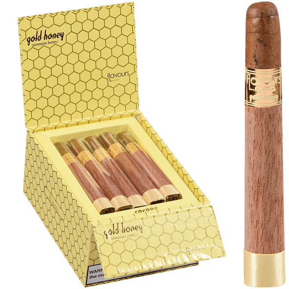 CAO Cigars Flavours Gold Honey Corona 20 Ct. Box 5.25X42