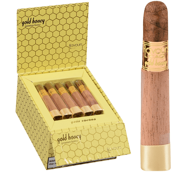 CAO Cigars Flavours Gold Honey Petite Corona 25 Ct. Box 4.00X38