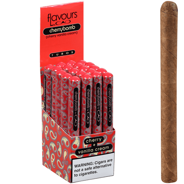 CAO Cigars Flavours Cherrybomb Tubo 20 Ct. Box 4.75X30