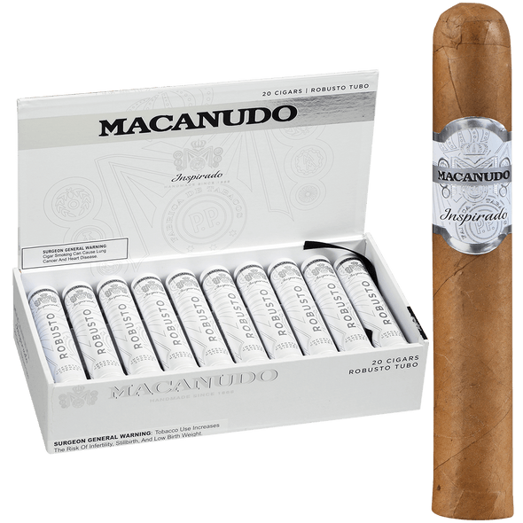 Macanudo Cigars Inspirado White Tubo 20 Ct. Box 5.00X50