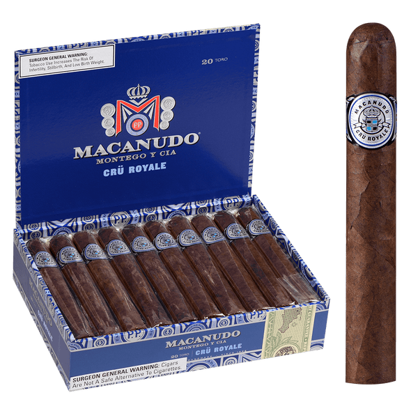 Macanudo Cigars Cru Royale Toro 20 Ct. Box 6.00X54