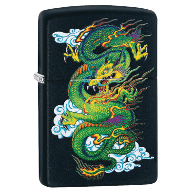 Zippo Dragon Black Matte Lighter