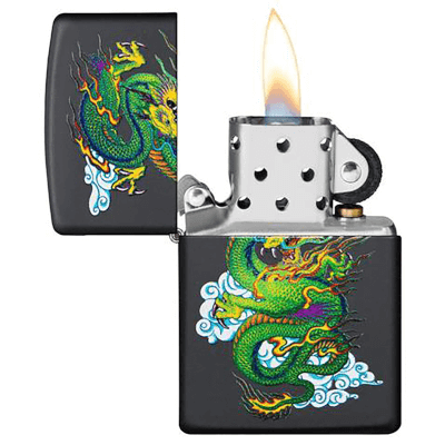 Zippo Dragon Black Matte Lighter