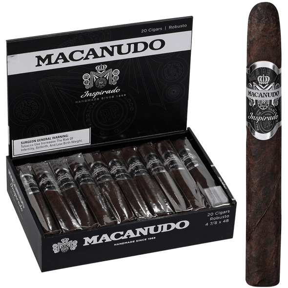 Macanudo Cigars Inspirado Black Robusto 20 Ct. Box 4.87X48