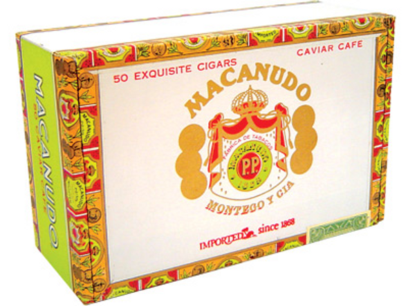 Macanudo Cigars Cafe Caviar 50 Ct. Box 4.00X36