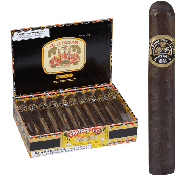 Partagas Cigars Black Label Gigante 20 Ct. Box 6.00X60