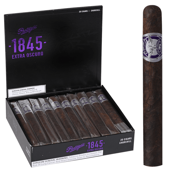 Partagas Cigars 1845 Extra Oscuro Churchill 20 Ct. Box 7.25X54