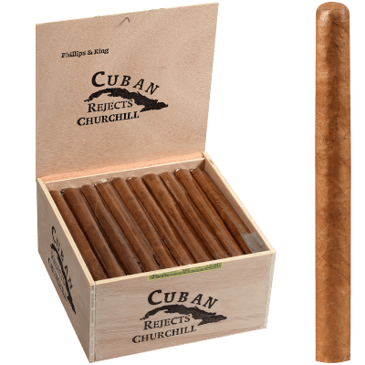 Cuban Rejects Cigars Churchill Natural 50 Ct. Box