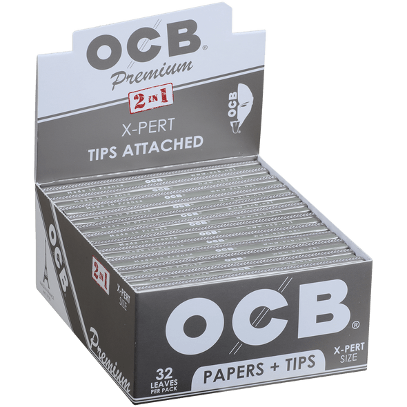 OCB Papers Premium X-Pert Size Plus Tip 24/32 Ct. Box