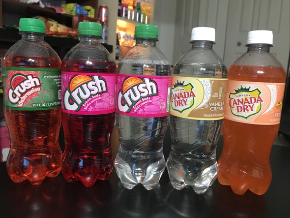 Crush Exotic Pop Soda Flavors 20oz Bottles