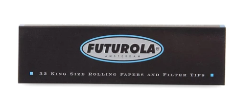Futurola King Size Rolling Papers + Tips - 26ct