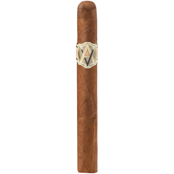 AVO Cigars Classic Puritos 10/10 Tins 4.00X30, single cigar with a brown wrapper and a decorative band featuring the AVO logo.