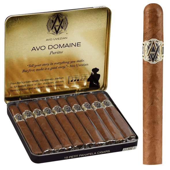 AVO Cigars Domaine Puritos 10/10 Tins 4.00X30