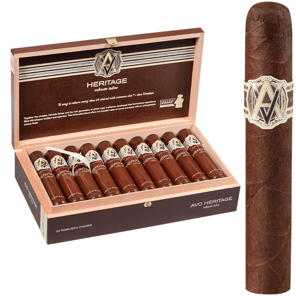 AVO Cigars Heritage Robusto Tubos 20 Ct. Box 4.87X50