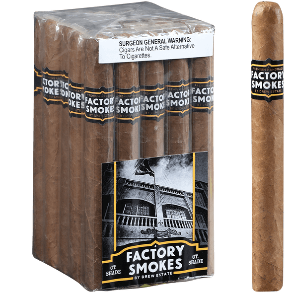 Factory Smokes Cigars Shade Churchill 25 Ct. Bundle 7.00x50