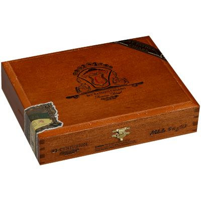 My Father Cigars El Centurion Cigars Robusto 20 Ct. Box, wooden cigar box with logo and vintage style design