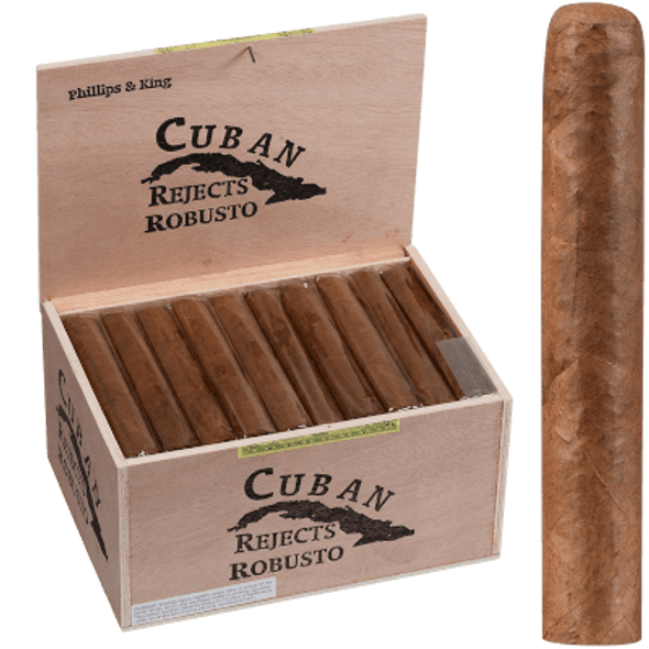 Cuban Rejects Cigars Robusto Natural 50 Ct. Box