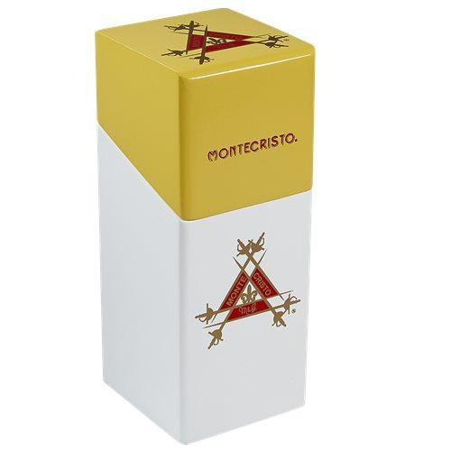 Montecristo Upright Sampler 9 Cigar, a rectangular yellow and white box with Montecristo's logo and branding on the front.