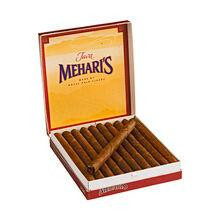 Agio Mehari's Cigarillos Java 10/20Pk, image showing an open box of cigarillos with a wooden interior and 10 cigarillos neatly arranged inside.