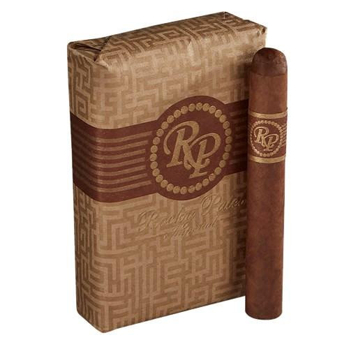 Rocky Patel Imperial Cigars 10Ct, image of a box of cigars with one cigar standing upright next to the box with branding on the wrapper.