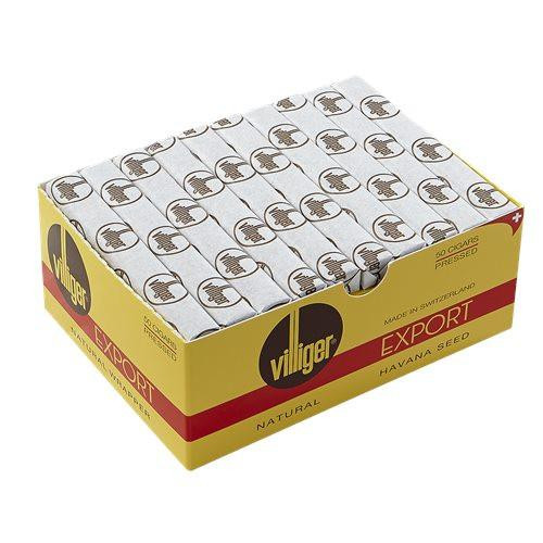 Villiger Export Cigars, box of 50 pressed Havana seed cigars.