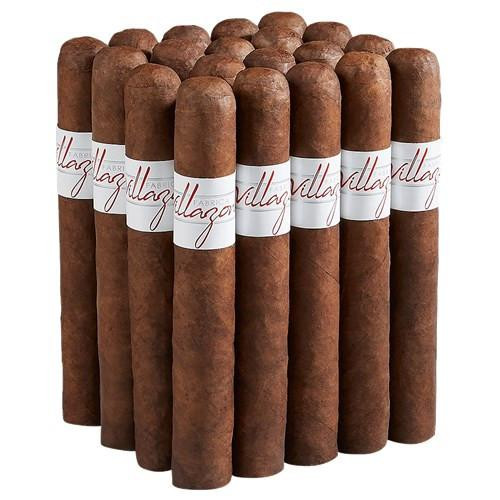 Villazon Natural Cigars, a bundle of 20 brown cigars with white bands and red writing.