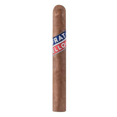 Fratello Cigars Sampler 5Ct. Pack, image of a single cigar with a blue and red band.