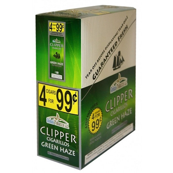 Clipper Cigarillos Green Haze 15 Pouches of 4