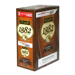 Garcia Y Vega 1882 Bourbon Cigars 10 Packs of 3
