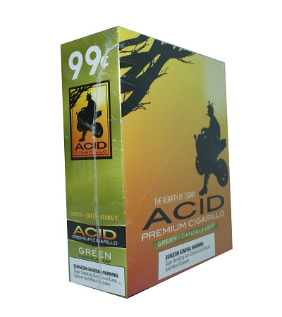 ACID Foil Cigarillos Green Candela Leaf 10/1