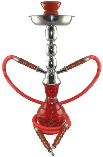 Dual Hose Hookah Pipe 19 inch with case