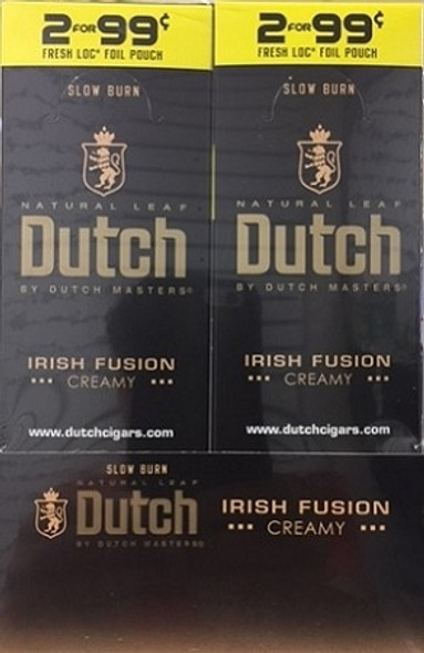 Dutch Masters Cigarillos Foil Irish Fusion 30 Pouches of 2