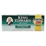 Swisher International King Edward Filtered Cigars Menthol, box of menthol filtered cigars with King Edward branding and promotional labels.