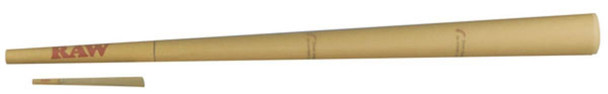 RAW Challenge Cone 24 Inches, bamboo piant with red RAW logo, used for sports and training drills.